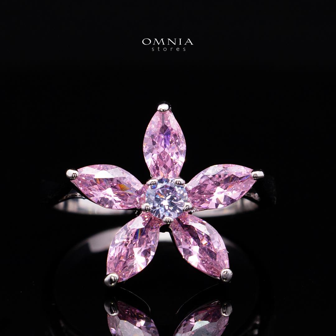 Omnia Yusra Pink and Purple Bridal Full Set in High Quality Simulated Diamonds - Image 5