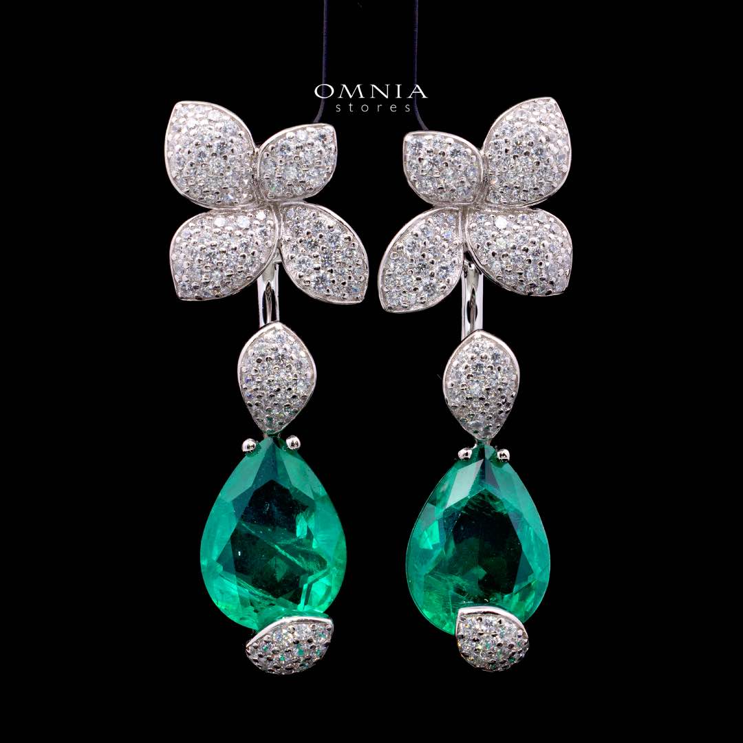 Omnia Elora Earring 925 Silver Accessories In High Quality Simulated Diamonds