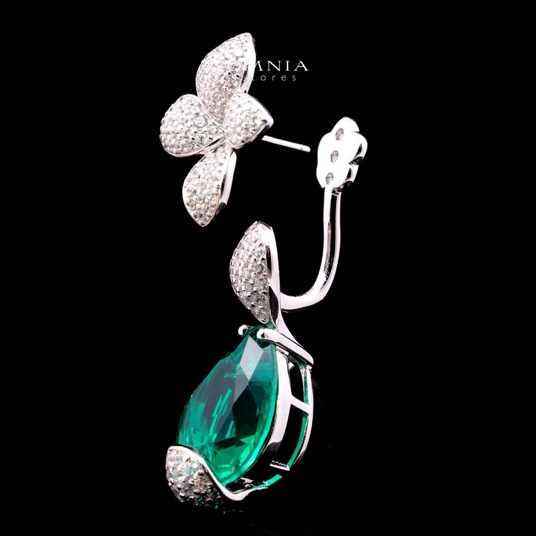 Omnia Elora Earring 925 Silver Accessories In High Quality Simulated Diamonds - Image 5