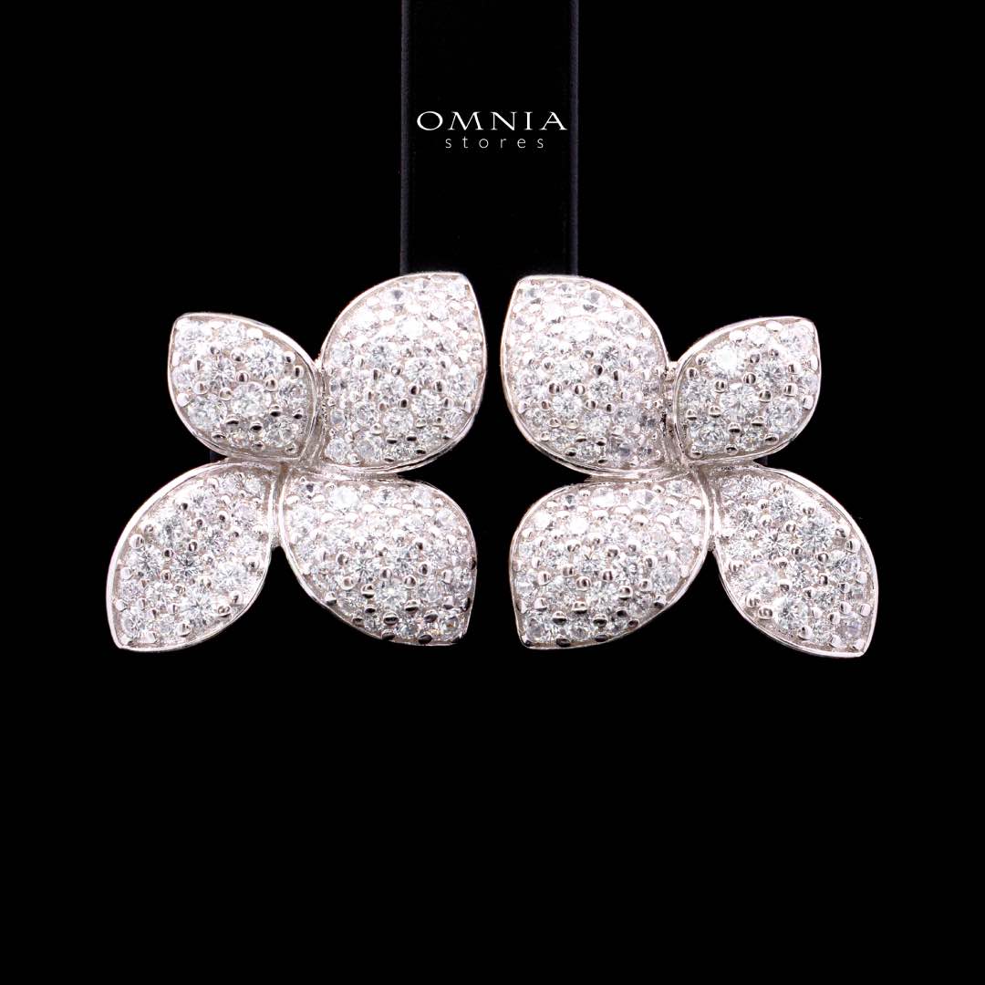 Omnia Elora Earring 925 Silver Accessories In High Quality Simulated Diamonds - Image 7