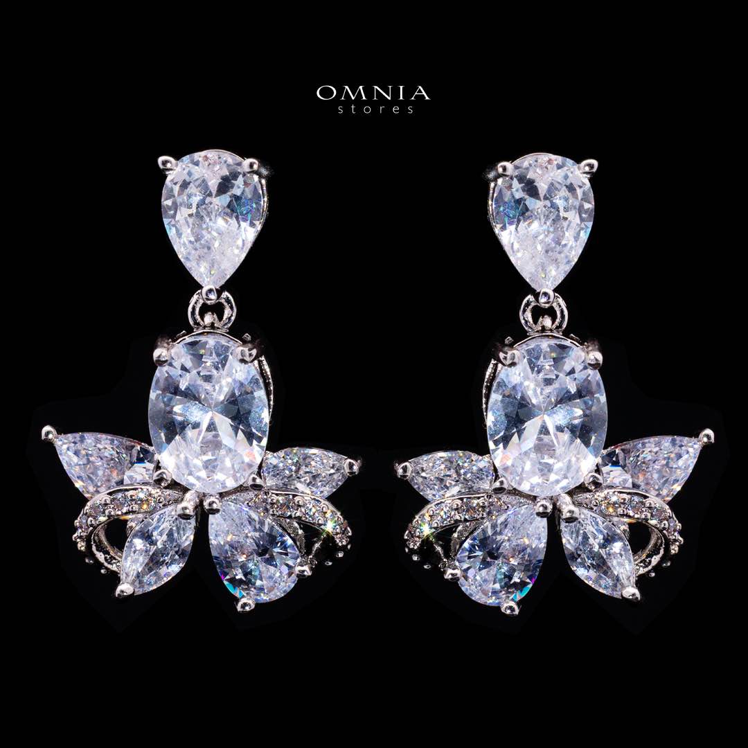 Omnia Muna White Bridal Full Set in High Quality Simulated Diamonds - Image 5