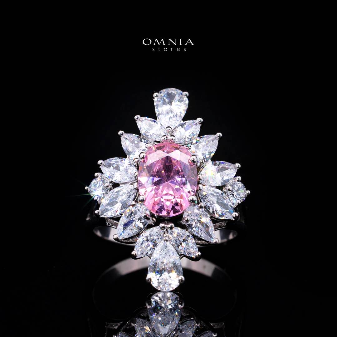 Omnia Muna Pink Bridal Full Set High Quality Simulated Diamonds - Image 5