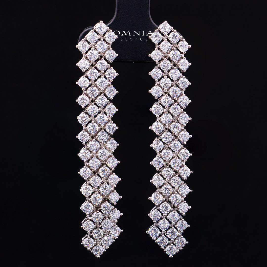 Omnia Thea Bridal Full Set Accessories High Quality Zircon Stone in Rhodium Plated - Image 5