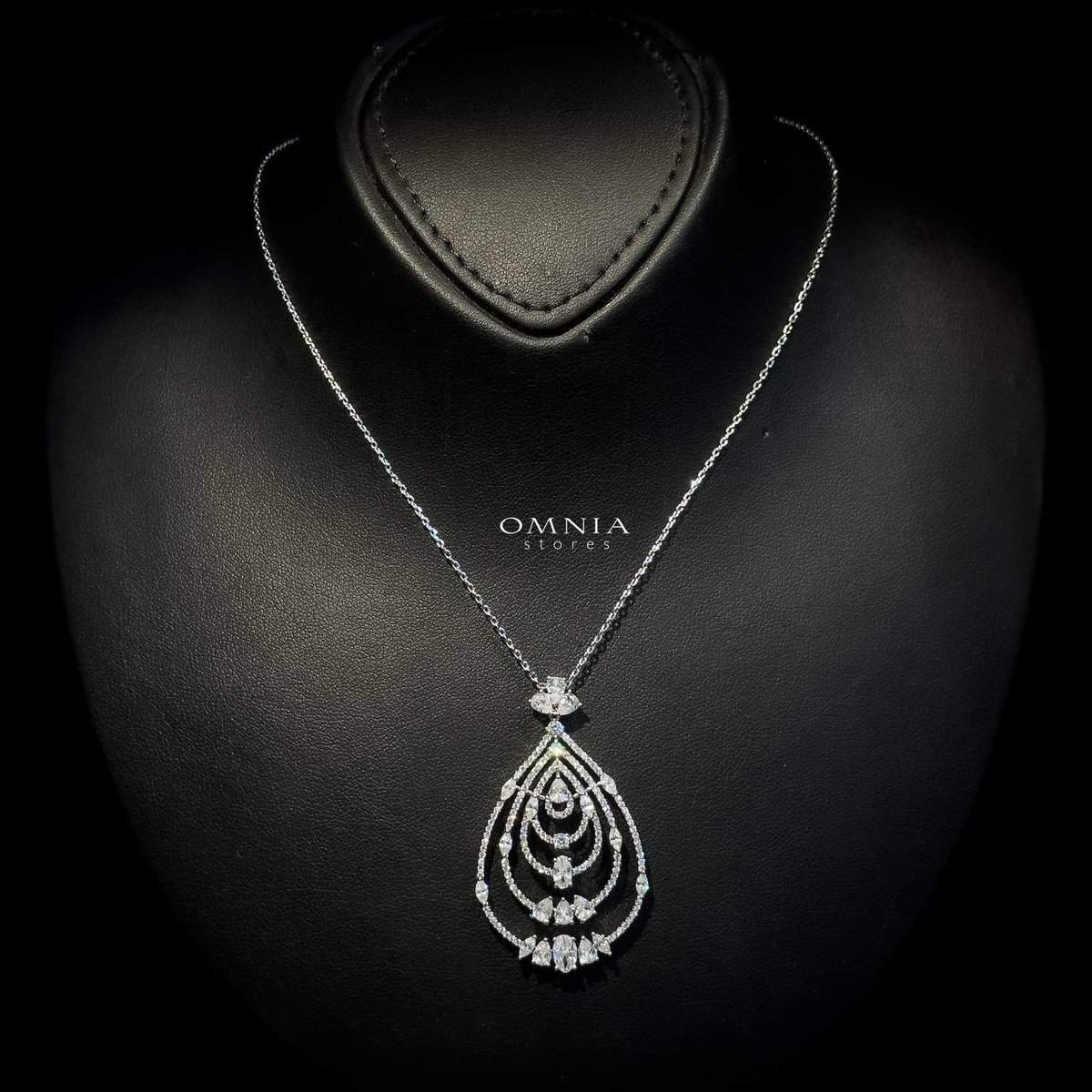 Omnia Mira White Set Accessories in High Quality Zircon Stone (Only Available in KSA) - Image 4