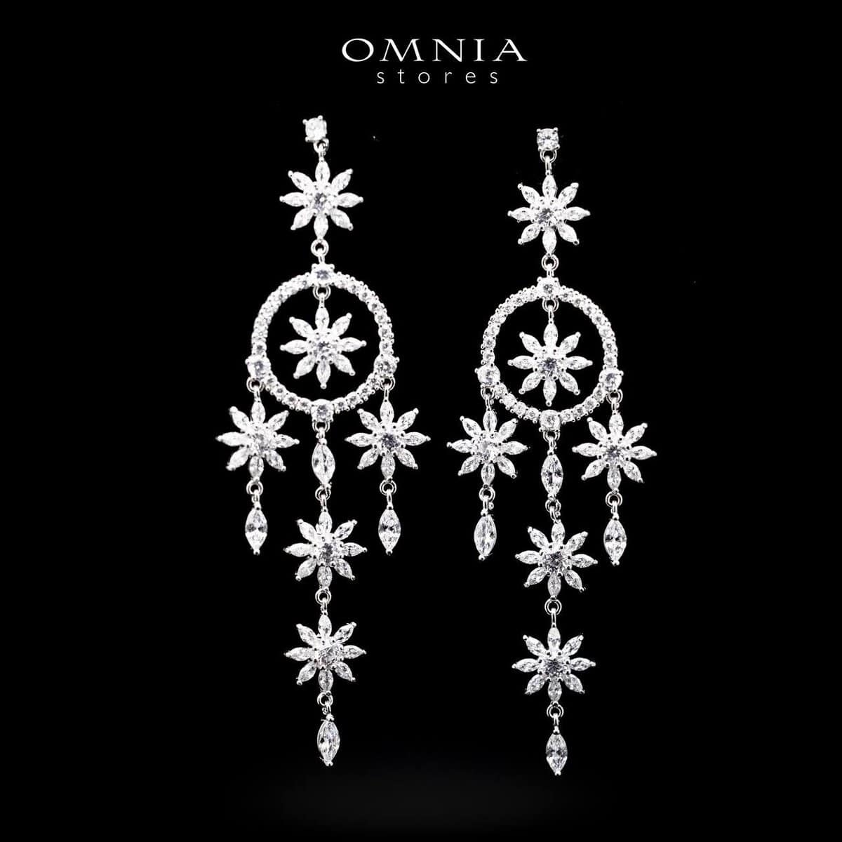 SUPER SALE!!! Omnia Star Drop Earrings in 92.5 Silver With High Quality Moissanite Stone - Image 2