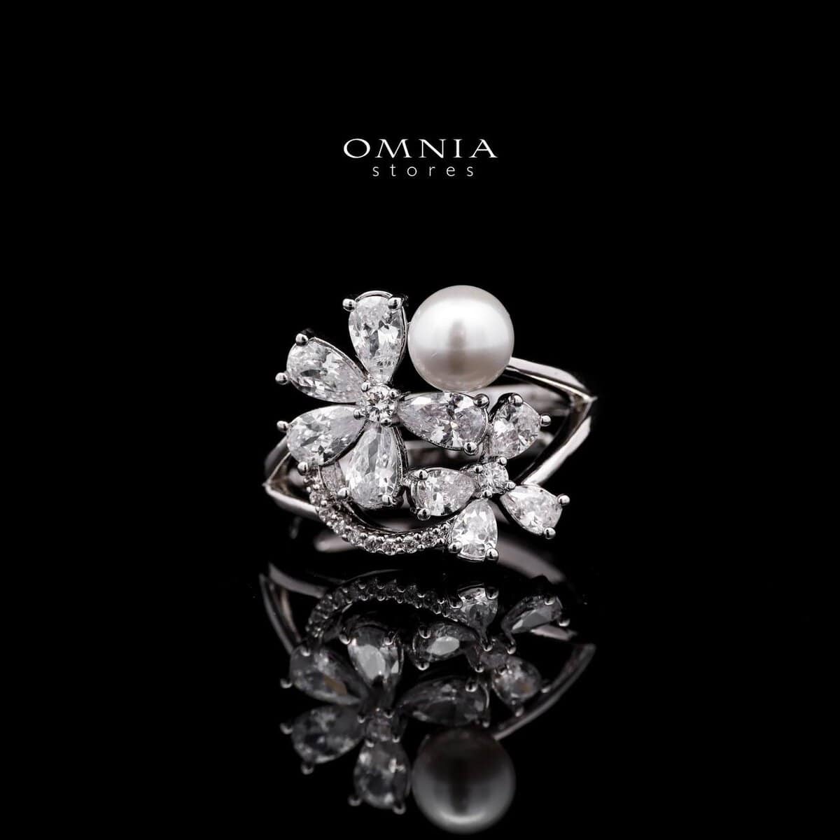Omnia Sahar Multi-Layer Pearl Bridal Full Set with High Quality Simulated Diamond - Image 2