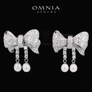 Omnia Jana Earrings 925 Silver High Quality Simulated diamonds