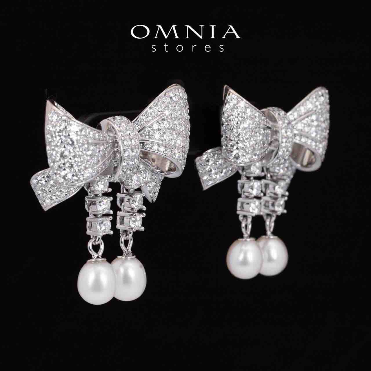 Omnia Jana Earrings 925 Silver High Quality Simulated diamonds - Image 5