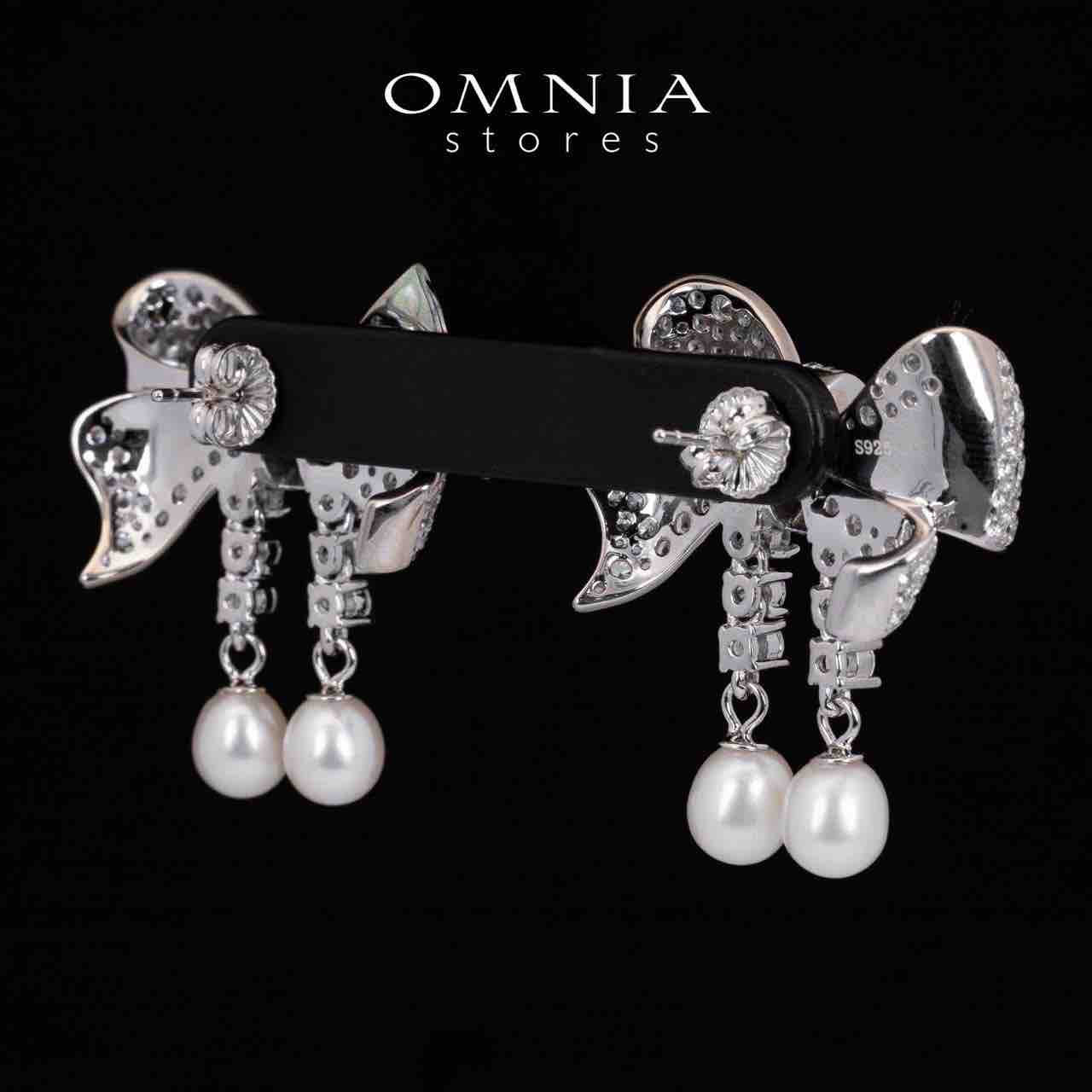 Omnia Jana Earrings 925 Silver High Quality Simulated diamonds - Image 4