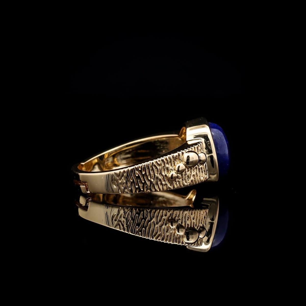 Omnia Nashita Blue Ring in High Quality Malachite Stone - Image 4
