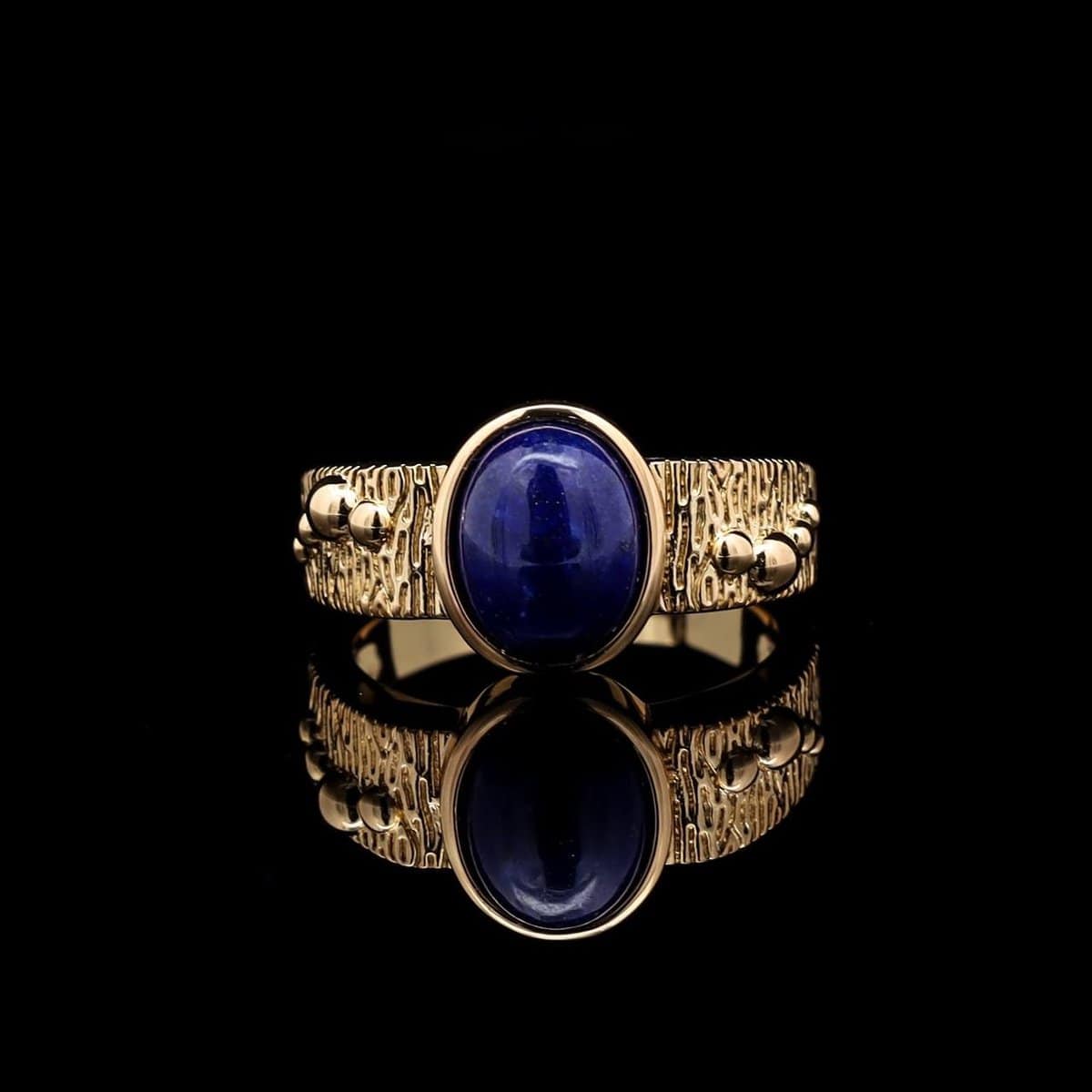 Omnia Nashita Blue Ring in High Quality Malachite Stone - Image 5