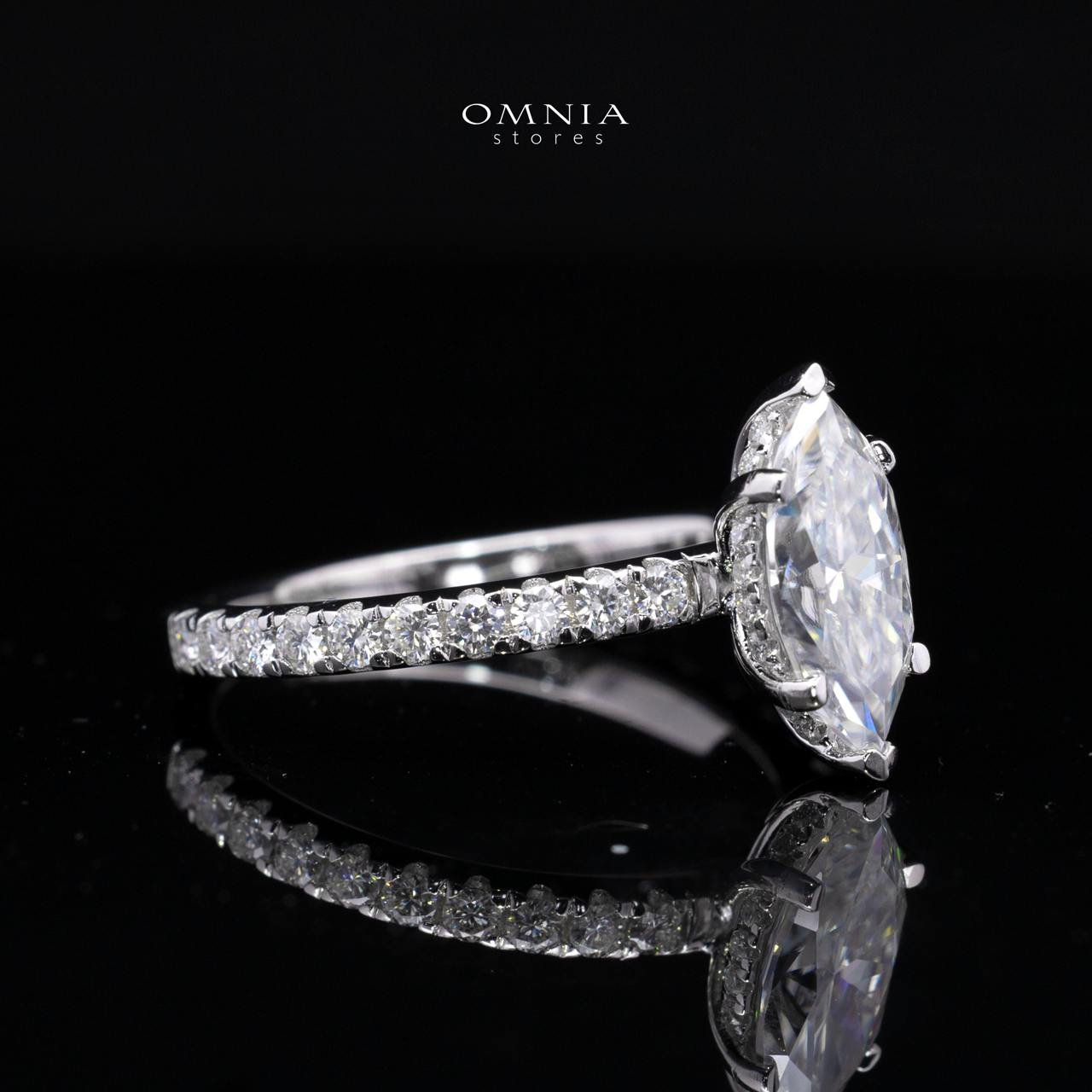 Ghusun White Moissanite Marquise Cut Ring GRA Certified in High Quality 925 Silver 6x12mm 2ct - Image 3