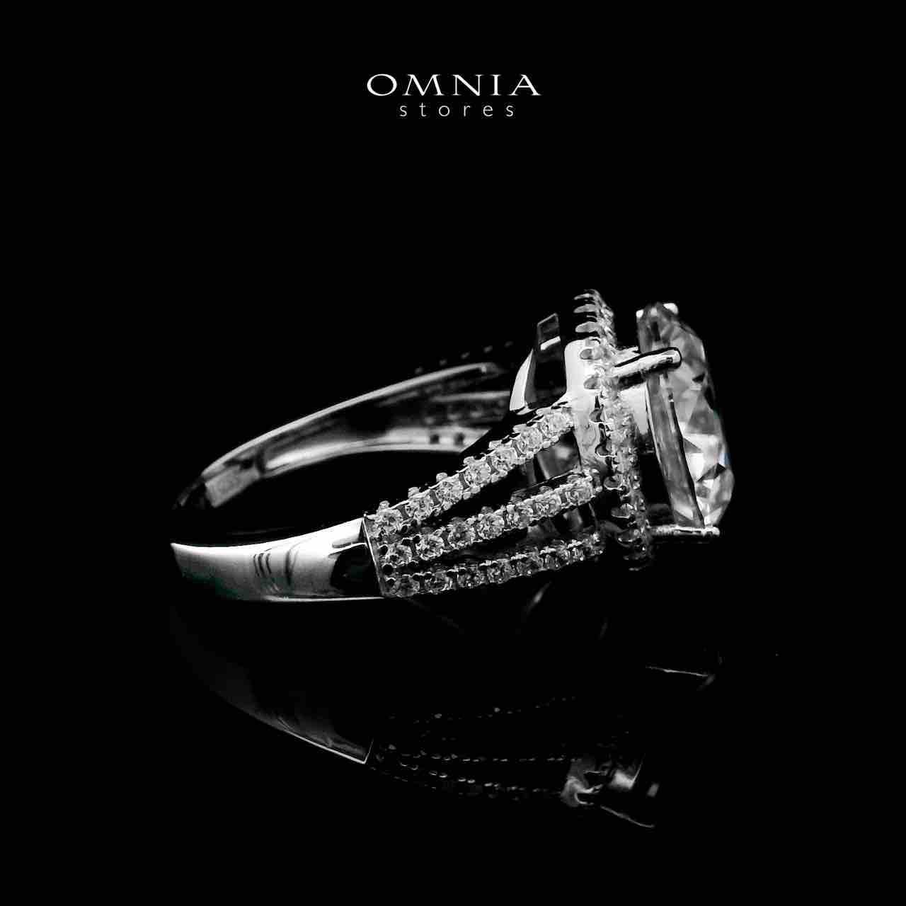 Omnia Fadwa White Moissanite Ring – Certified 925 Sterling Silver - Image 2