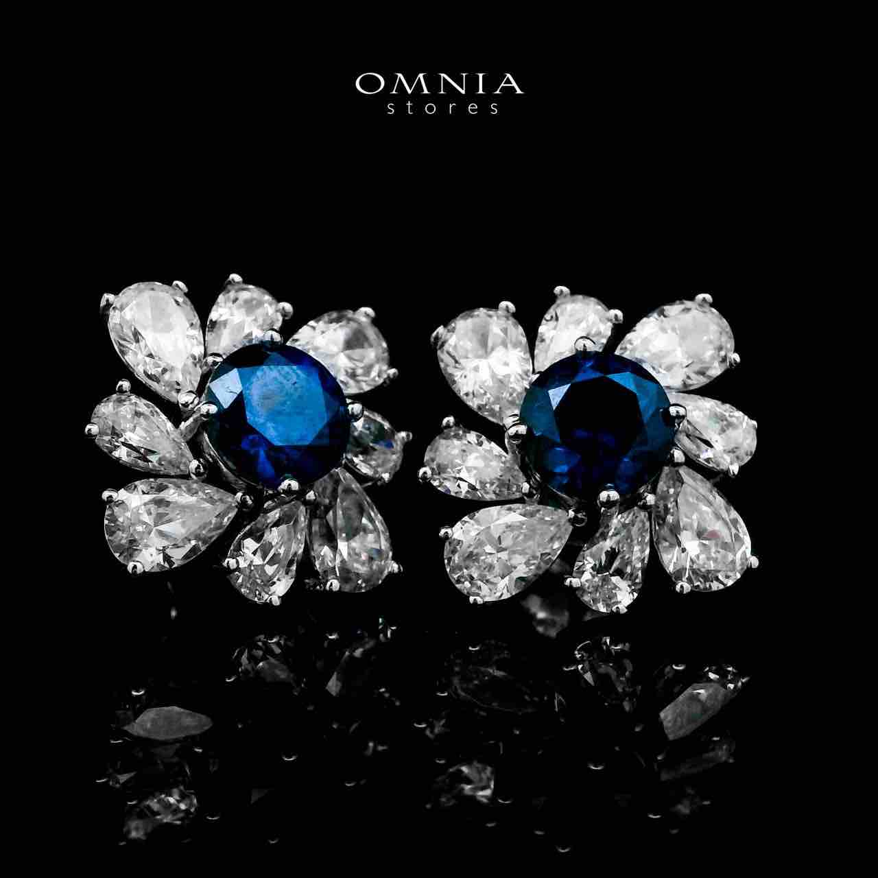 Jinan Lab Grown Sapphire Blue Stones With GRC Certified Earrings in 925 Silver - Image 4