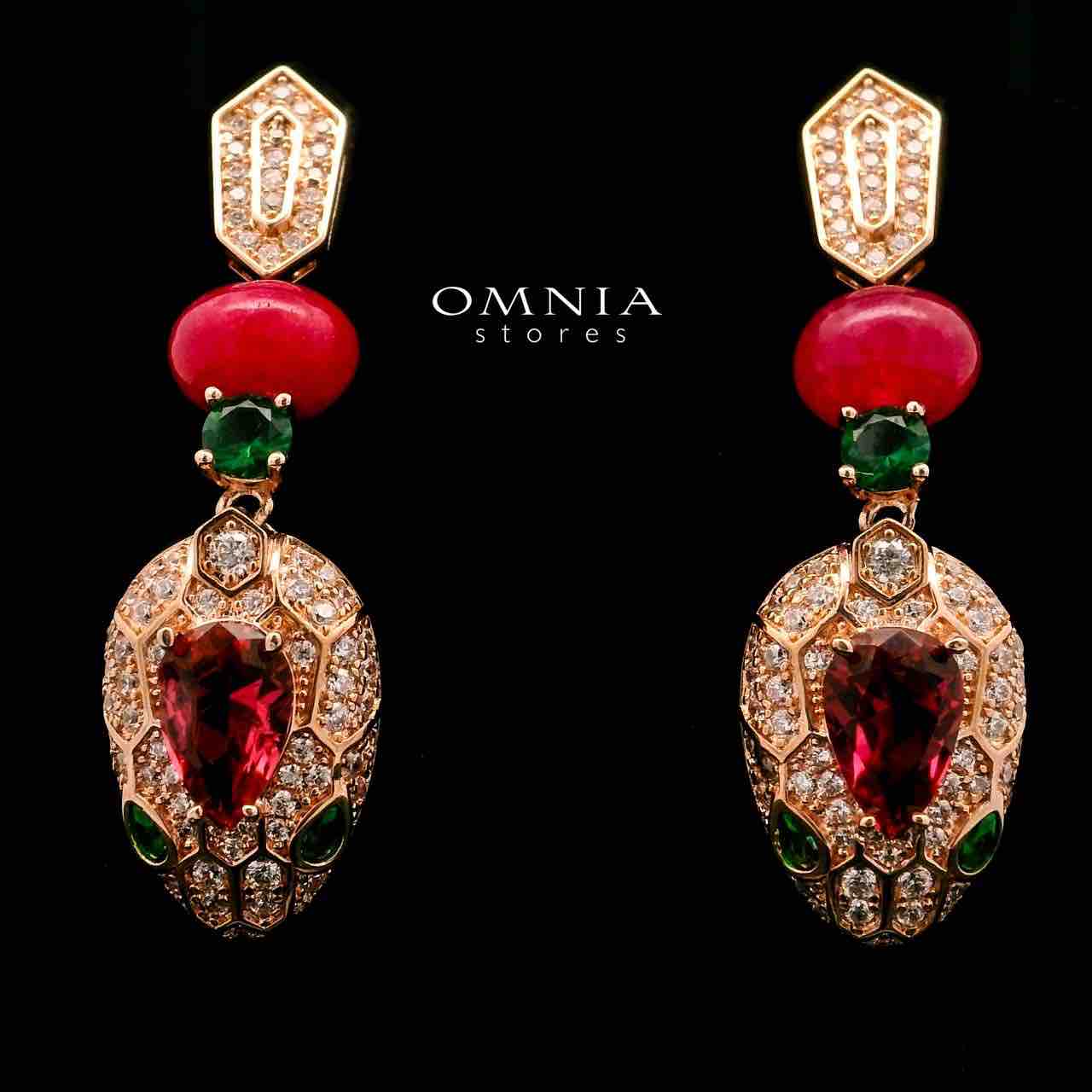 Zulaikha Multicolor Earrings In High-Quality Zircon Stones in a Gold Plated - Image 2