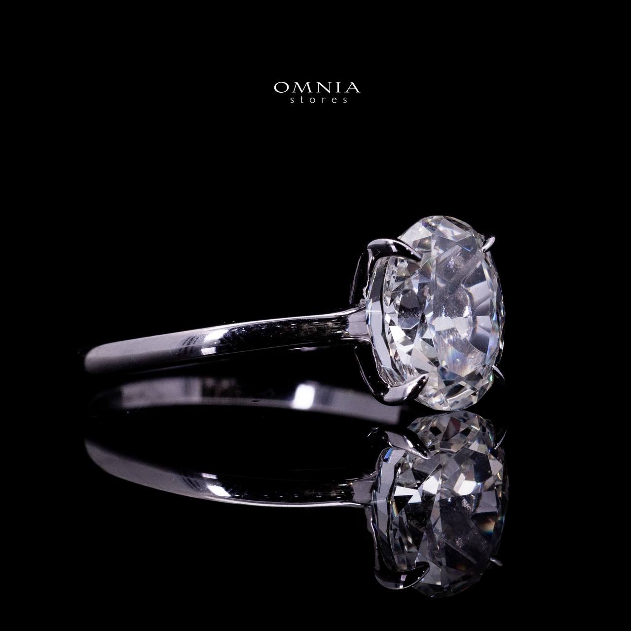 Neda White Ring Wiht High Quality Lab Crafted Stones In 925 Silver - Image 3