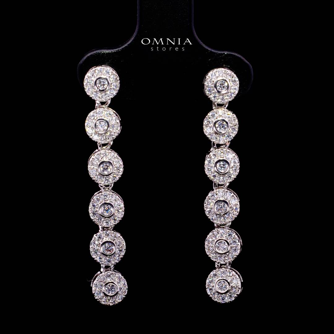 Omnia Fida White Luxury Bridal Full Set White High-Quality Simulated Diamonds Rhodium Plated - Image 6