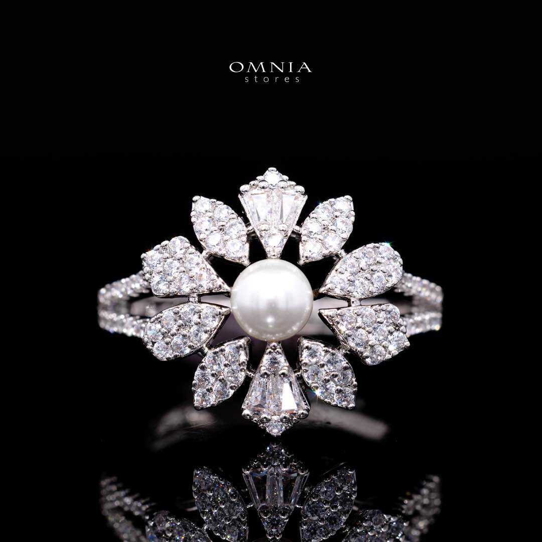 Omnia Maissa Bridal Full Set Accessories in High Quality Zircon Stone in Rhodium Plated - Image 5