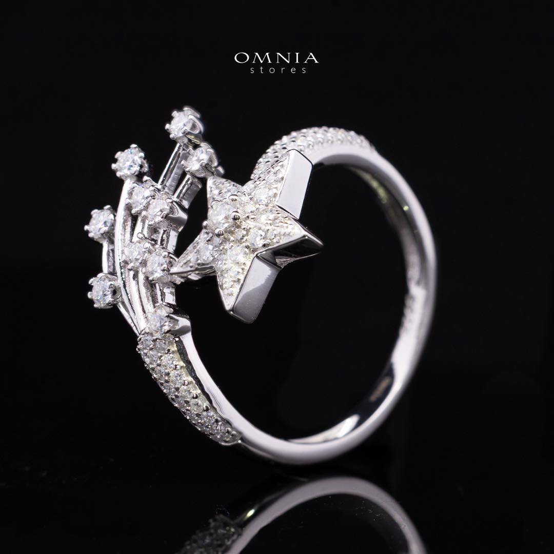 Calista Star White Moissanite Stone Ring With GRA Certified High Quality in 925 Silver - Image 4