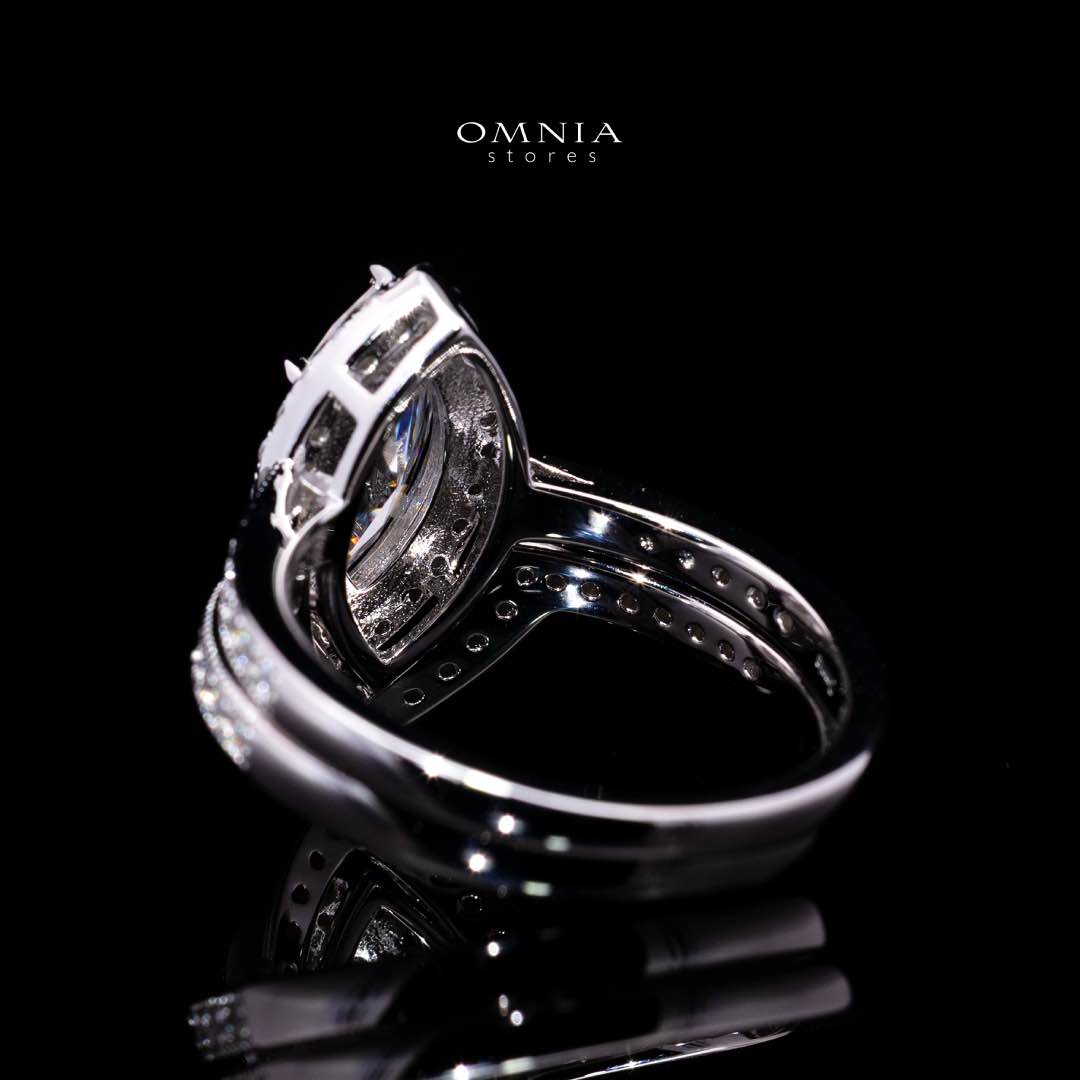Azmira Royal Design Marquise Moissanite Ring – Certified 925 Sterling Silver GRA Certified - Image 5