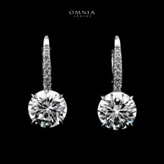 Mahvash Drop Earrings In 925 Silver High Quality Certified Lab Crafted Stones