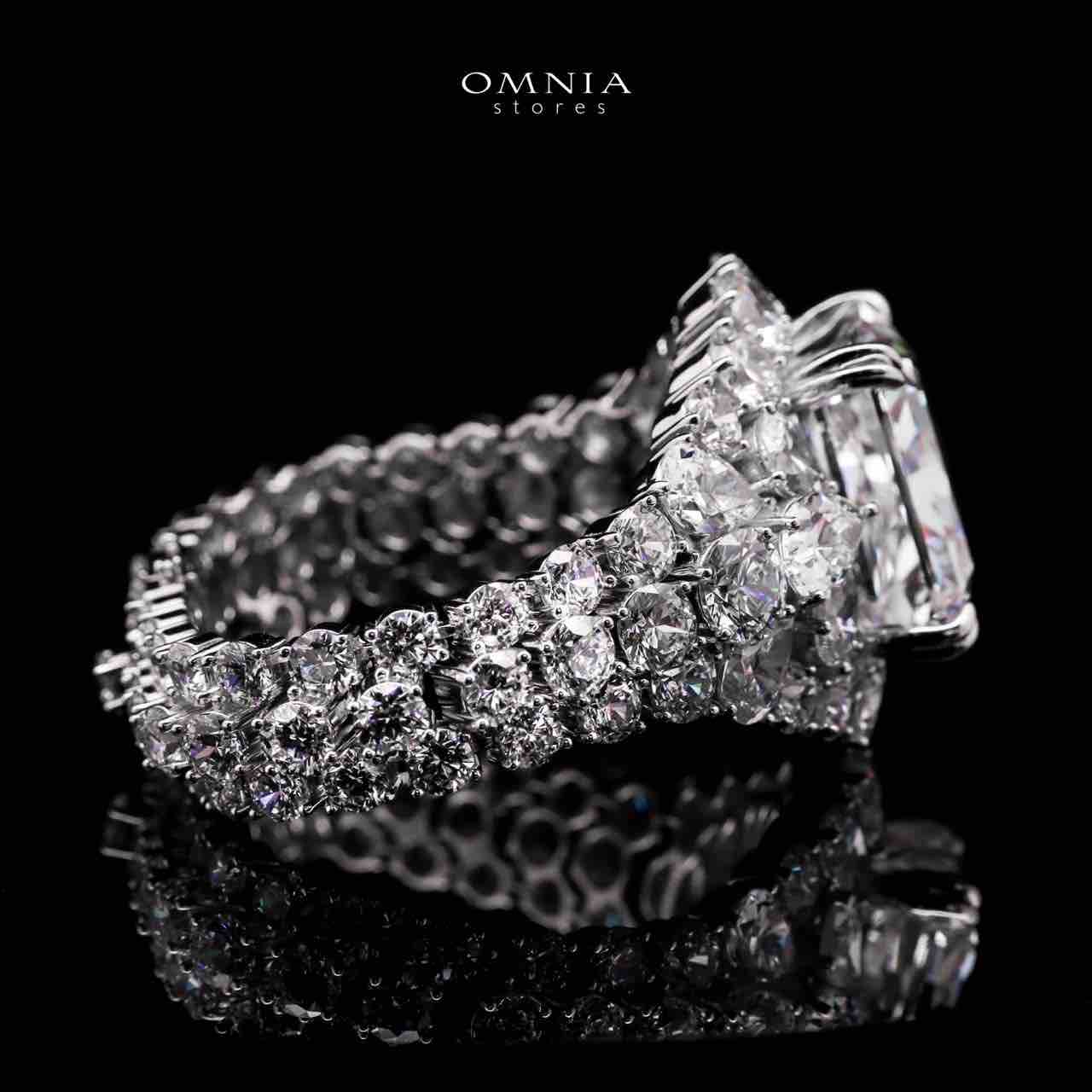Nahid White Bracelet With High Quality Lab Crafted Stones In 925 Silver - Image 2