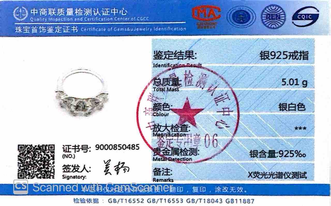 Parisa White Ring In 925 Silver High Quality Certified Lab Crafted Stones - Image 5