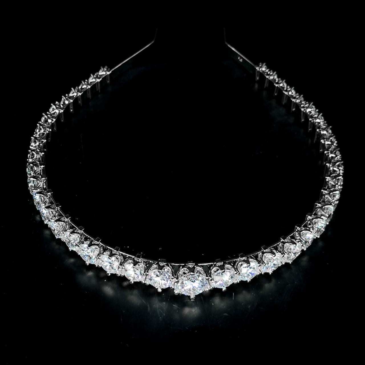 Omnia Imara Silver Hair Band In 925 Silver High Quality Lab Crafted Stones - Image 3