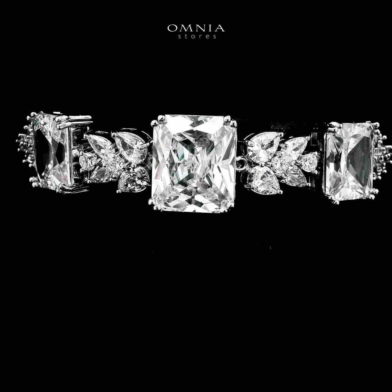 Omnia Amelia White Bridal Full Set in High Quality Simulated Diamonds - Image 5