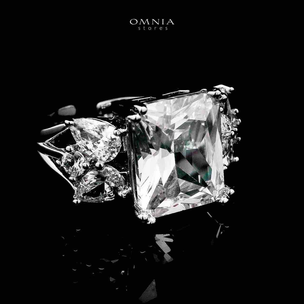 Omnia Amelia White Bridal Full Set in High Quality Simulated Diamonds - Image 4