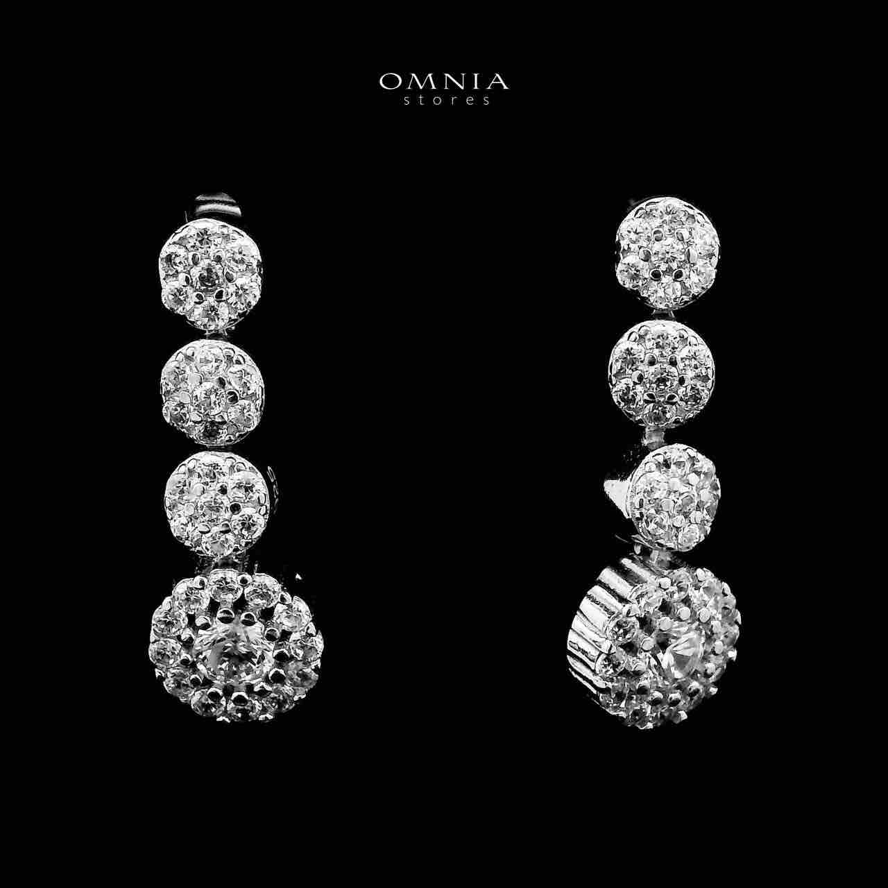 Omnia Salha White Bridal Full Set in 925 Silver High Quality Simulated Diamonds - Image 4