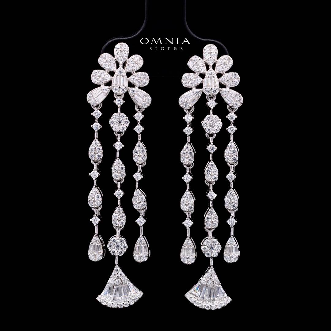Omnia Rimal White Bridal Full Set in 925 Silver with High Quality Simulated Diamonds - Image 6