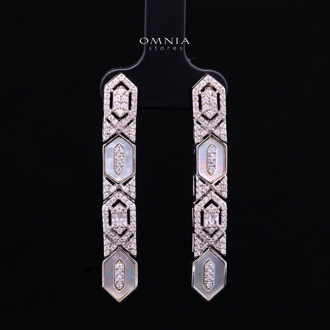 Omnia Raya Bridal Full Set Accessories in High Quality Zircon Stone in Rhodium Plated - Image 6