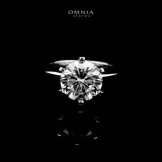 Pari White Ring In 925 Silver Certified High Quality Lab Crafted Stones