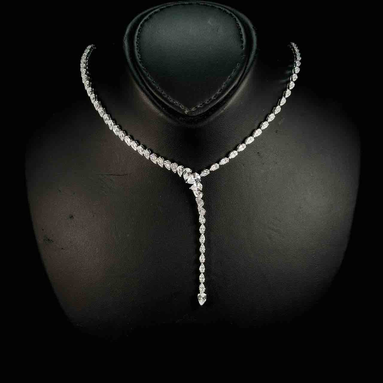 Omnia Khuloud White Bridal Full Set in 925 Silver High Quality Simulated Diamonds (6cm Only Available in KSA) - Image 2