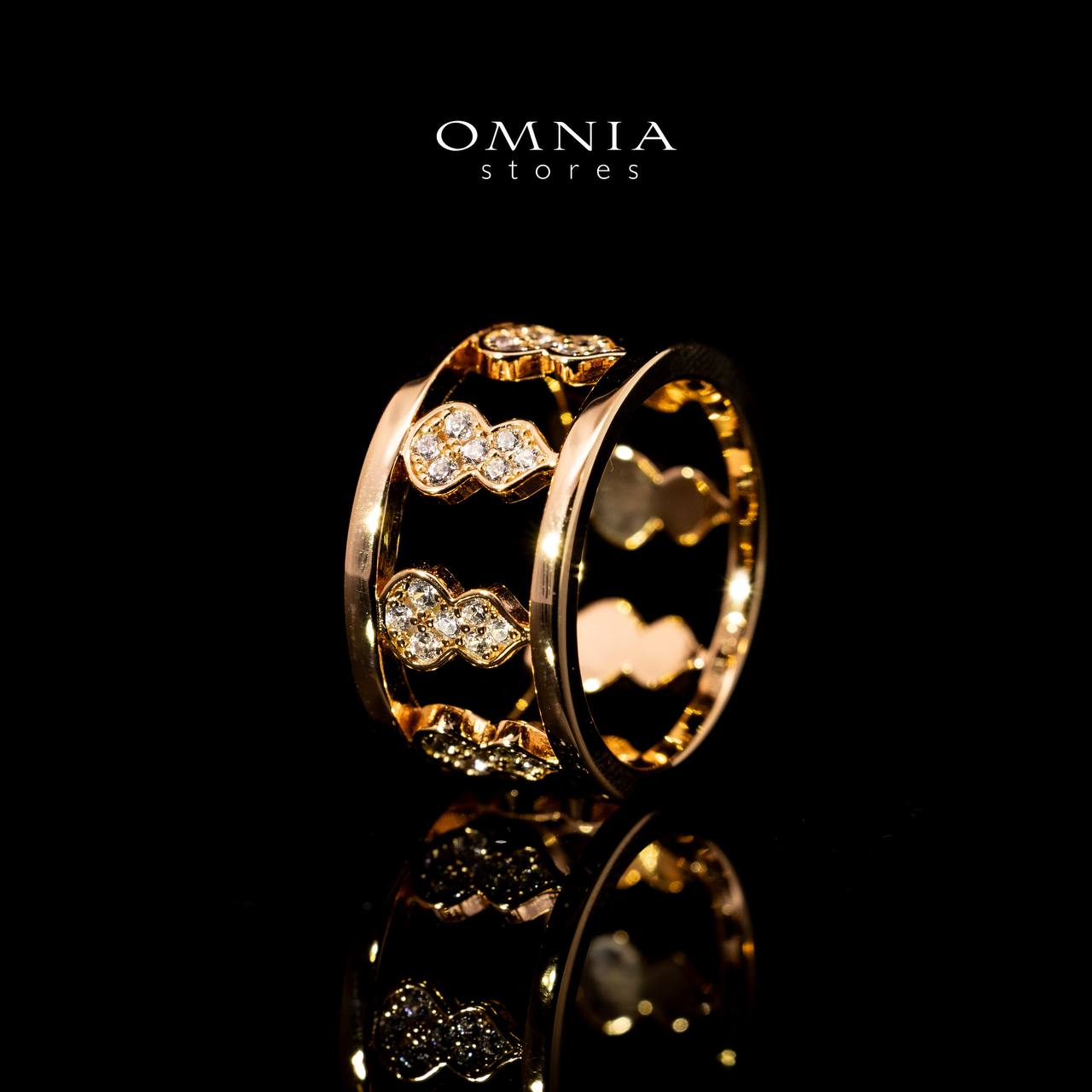 Omnia Nayirah Rose Gold Ring In 925 Silver High Quality Certified Lab Crafted Stones - Image 2