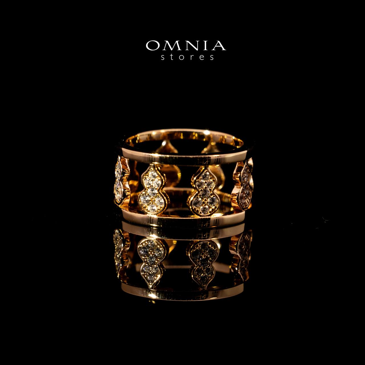 Omnia Nayirah Rose Gold Ring In 925 Silver High Quality Certified Lab Crafted Stones - Image 3