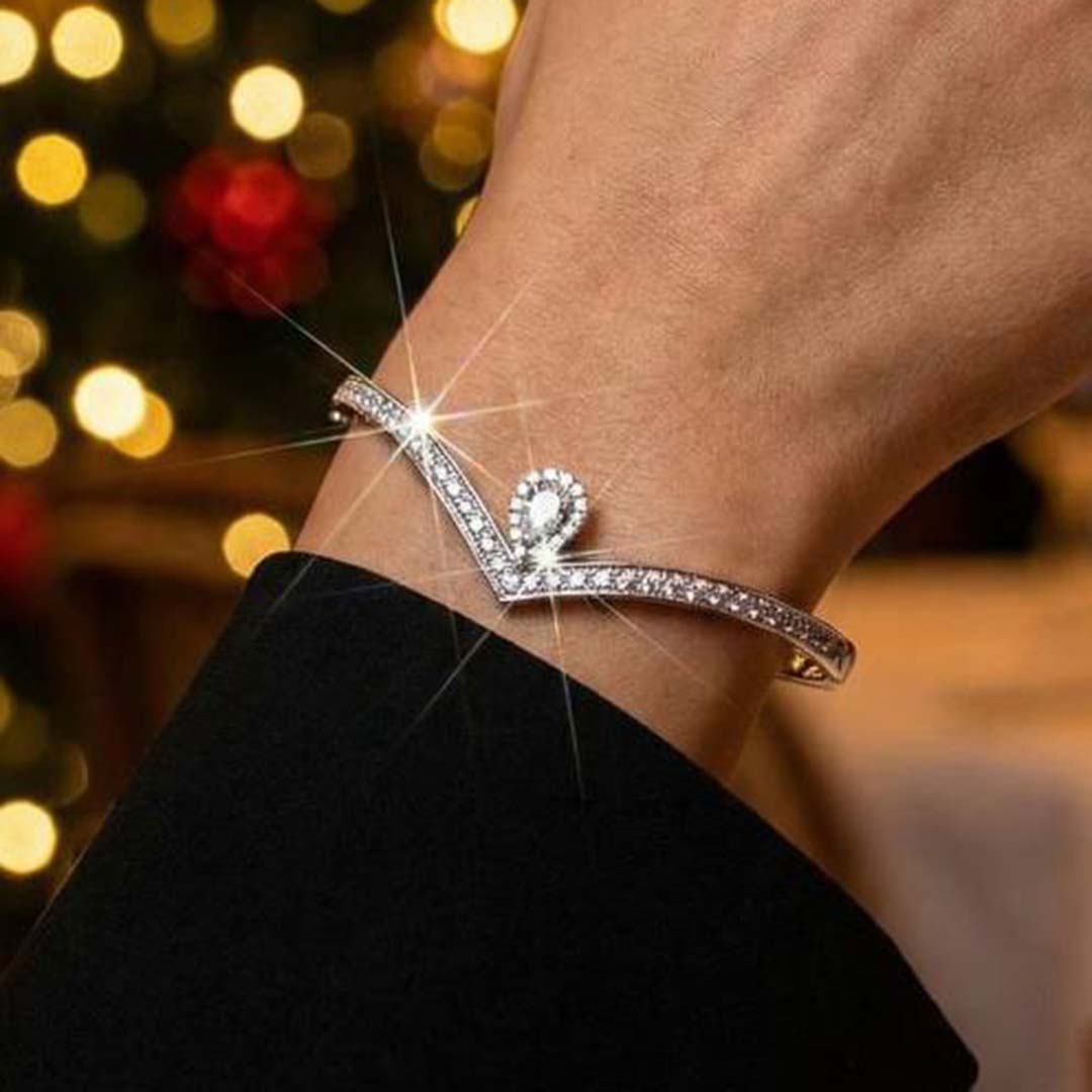 Omnia Asiyah Silver Bangle In 925 Silver High Quality Certified Lab Crafted Stones - Image 6