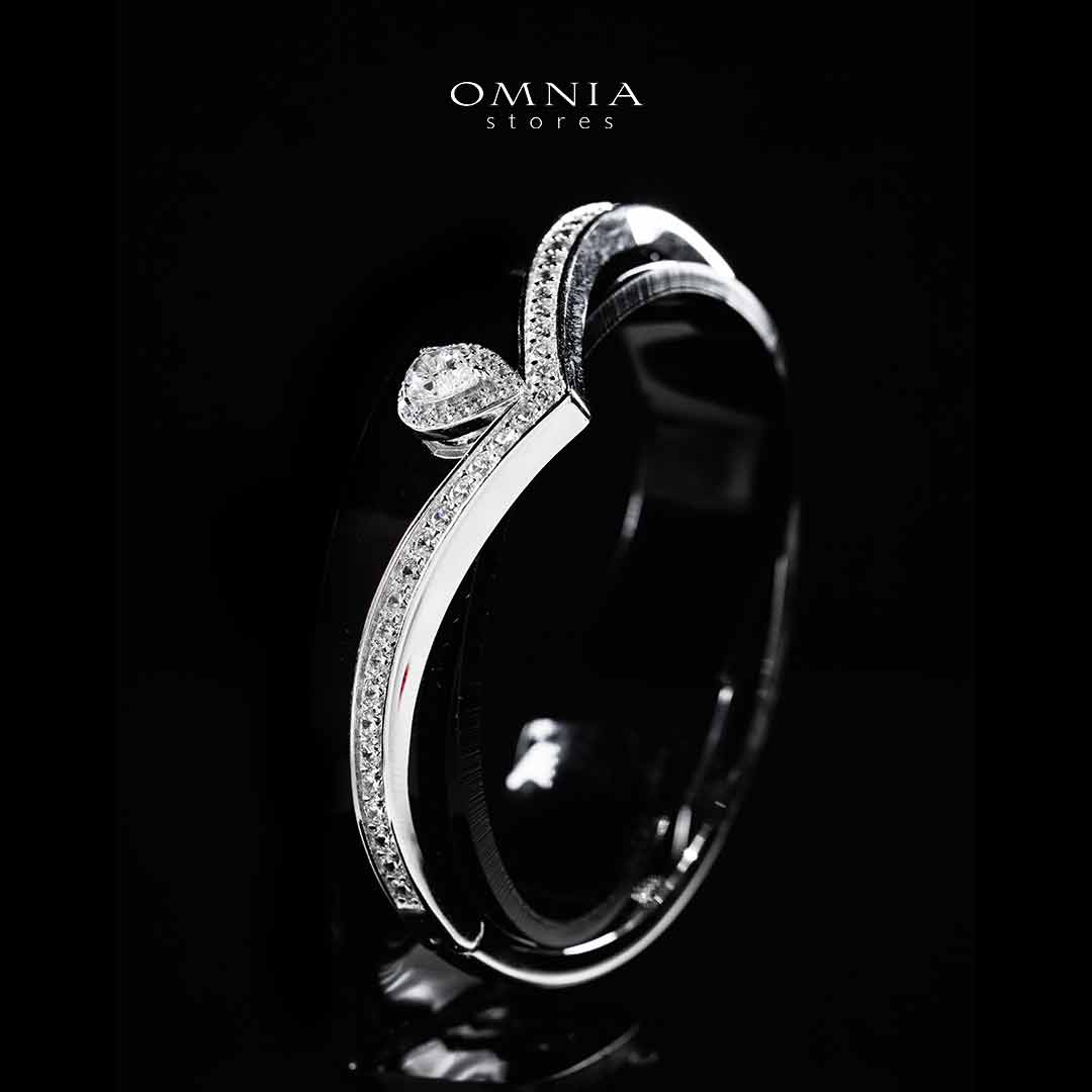 Omnia Asiyah Silver Bangle In 925 Silver High Quality Certified Lab Crafted Stones - Image 4