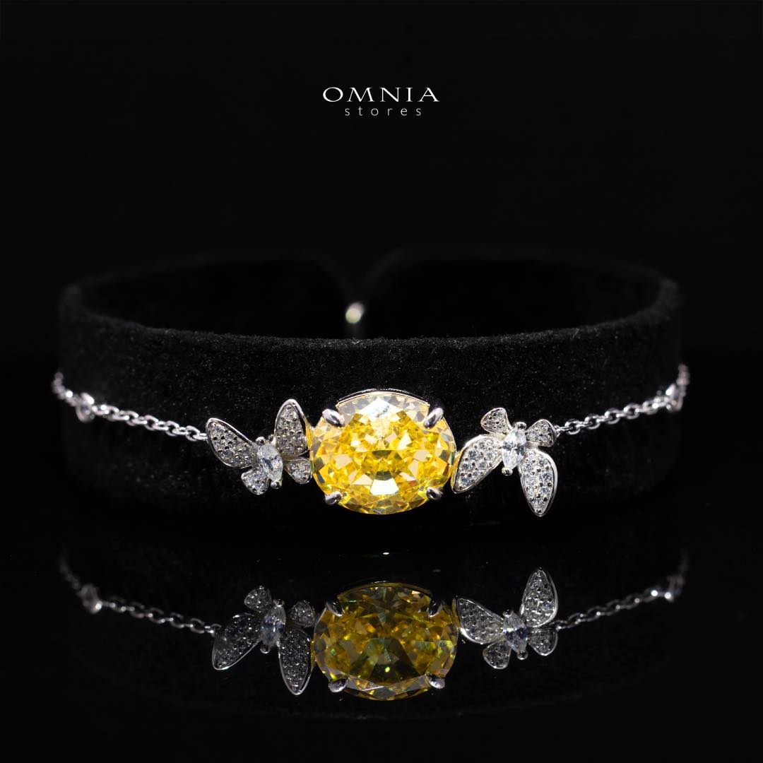 Omnia Maysun Yellow Full Set In 925 Silver High Quality Simulated Diamonds - Image 4