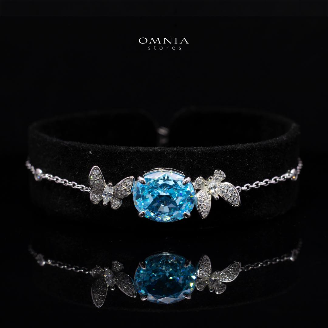 Omnia Maysun Baby Blue Full Set In 925 Silver High Quality Simulated Diamonds - Image 4