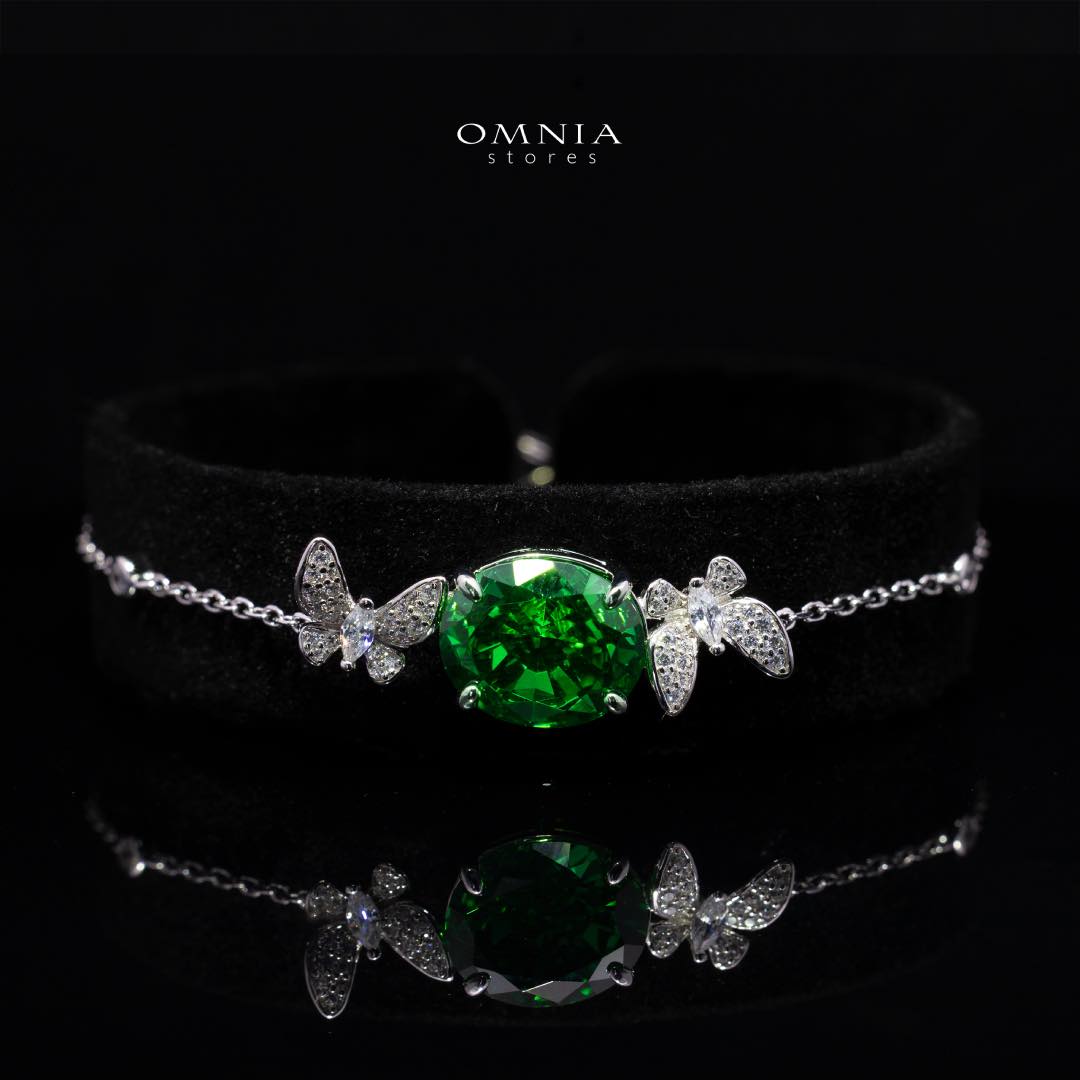Omnia Maysun Green Full Set In 925 Silver High Quality Simulated Diamonds - Image 5