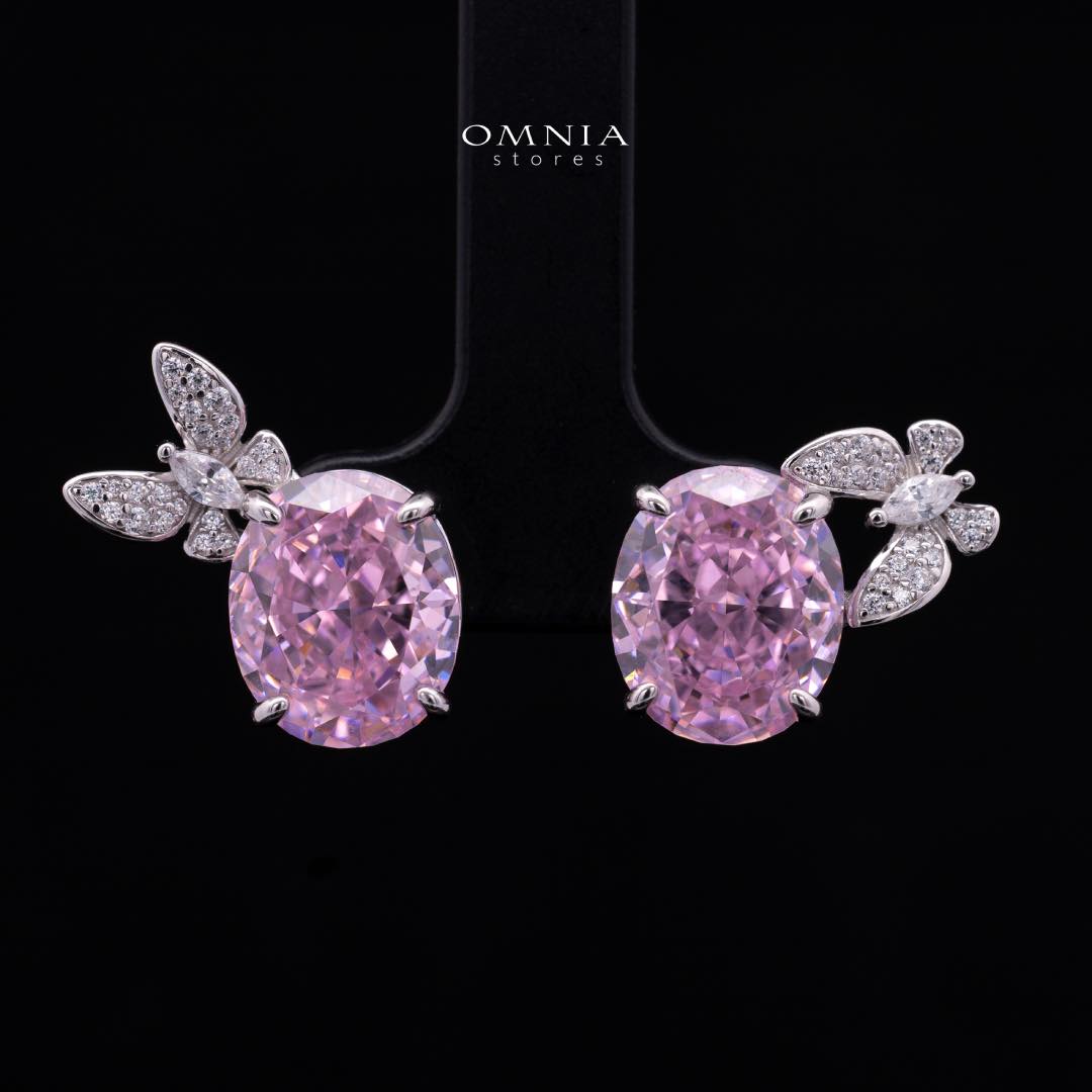 Omnia Maysun Pink Full Set In 925 Silver High Quality Simulated Diamonds - Image 5