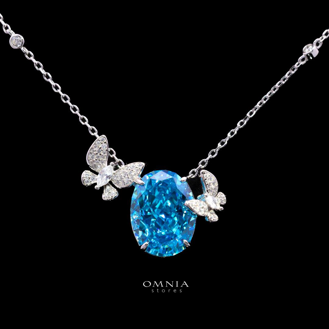 Omnia Maysun Baby Blue Full Set In 925 Silver High Quality Simulated Diamonds - Image 2