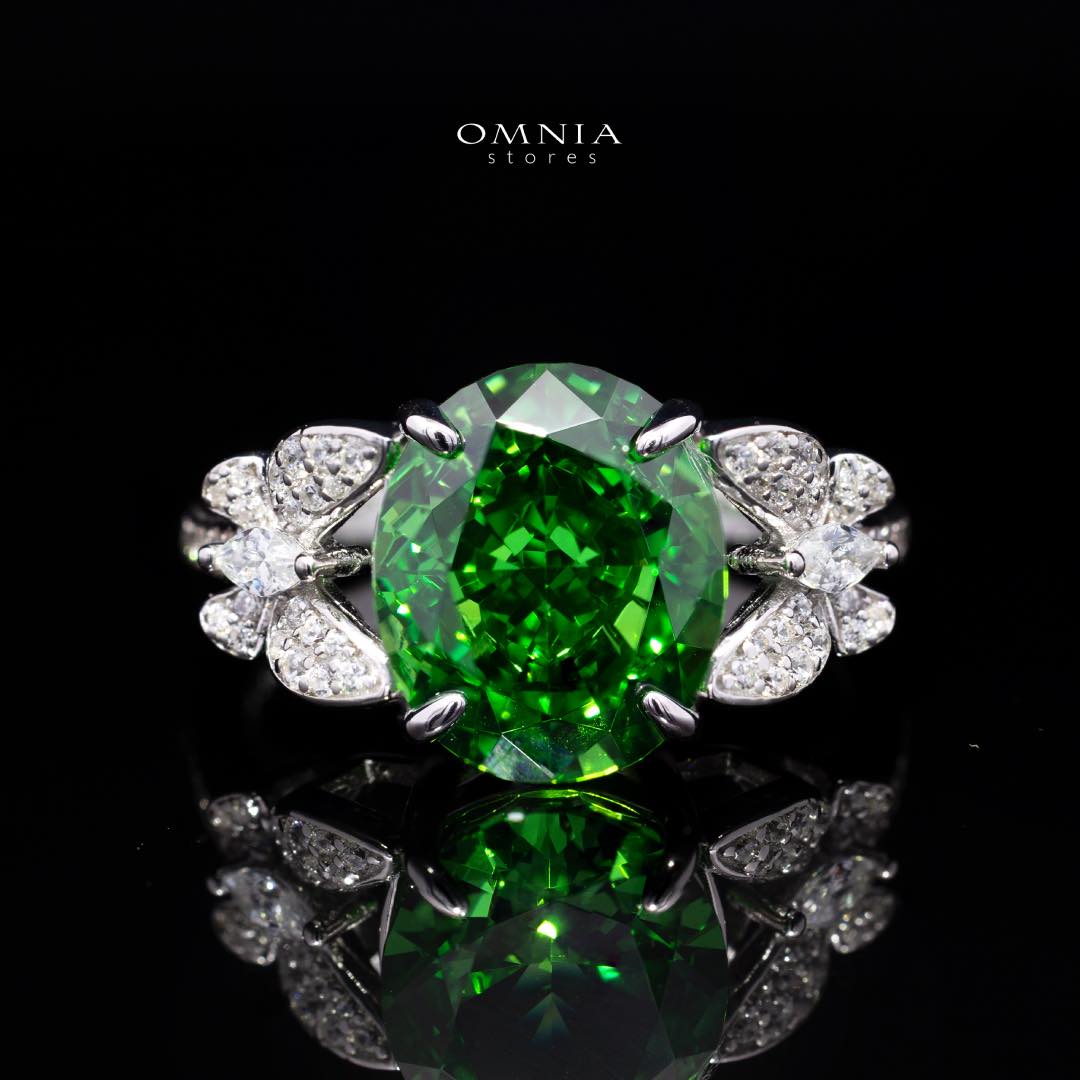 Omnia Maysun Green Full Set In 925 Silver High Quality Simulated Diamonds - Image 6