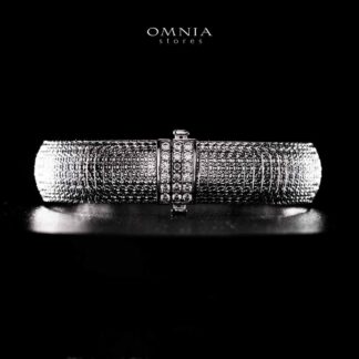 Omnia Rimah Silver Bracelet With High Quality Certified Lab Crafted Stones In 925 Silver