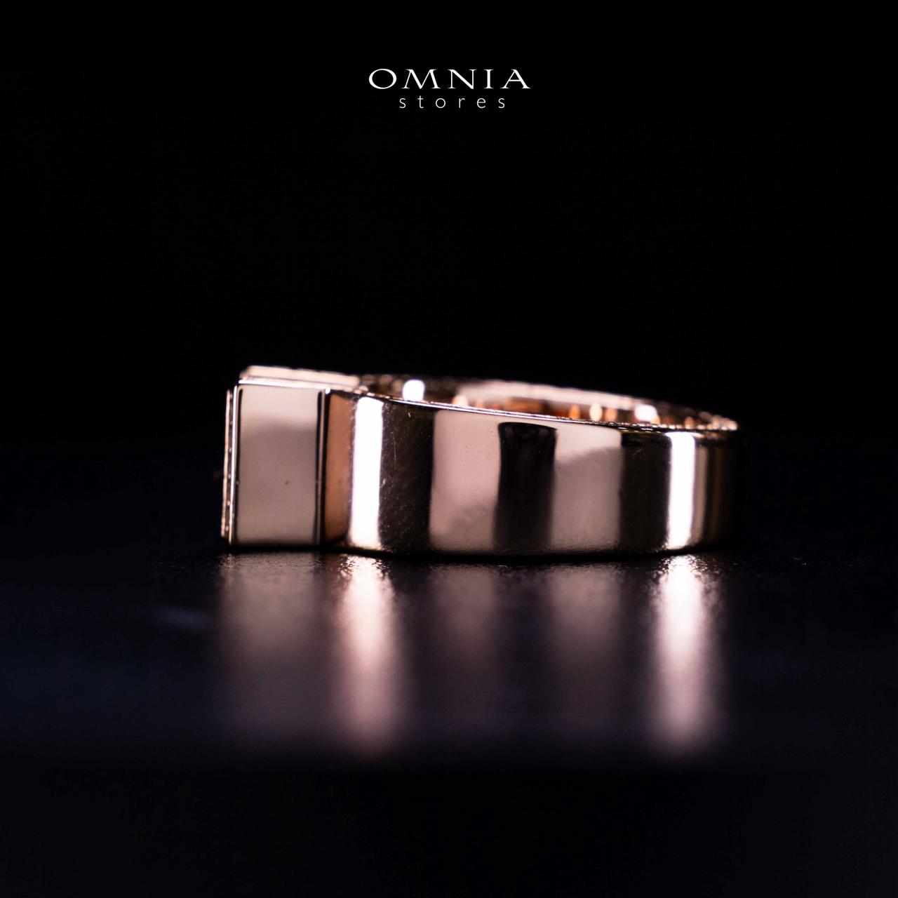 Omnia Aroob Rose Gold Silver Ring In 925 Silver High Quality Certified Lab Crafted Round Cut Stones 5Ct - Image 5
