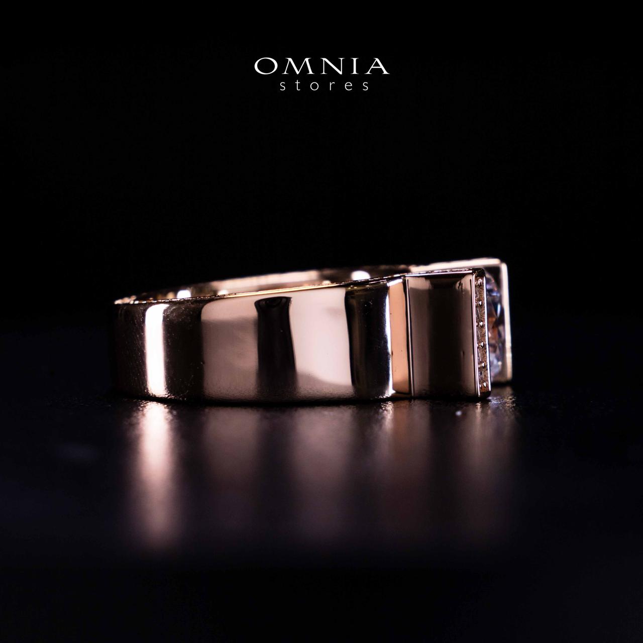Omnia Aroob Rose Gold Silver Ring In 925 Silver High Quality Certified Lab Crafted Round Cut Stones 5Ct - Image 4