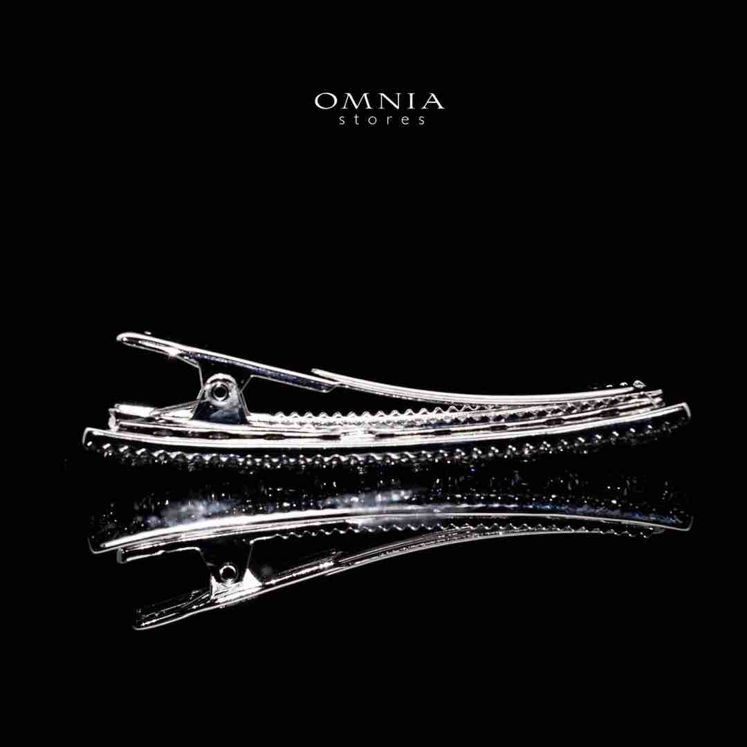 Omnia Anam White Hair Clip In 925 Silver High Quality Lab Crafted Stones - Image 4
