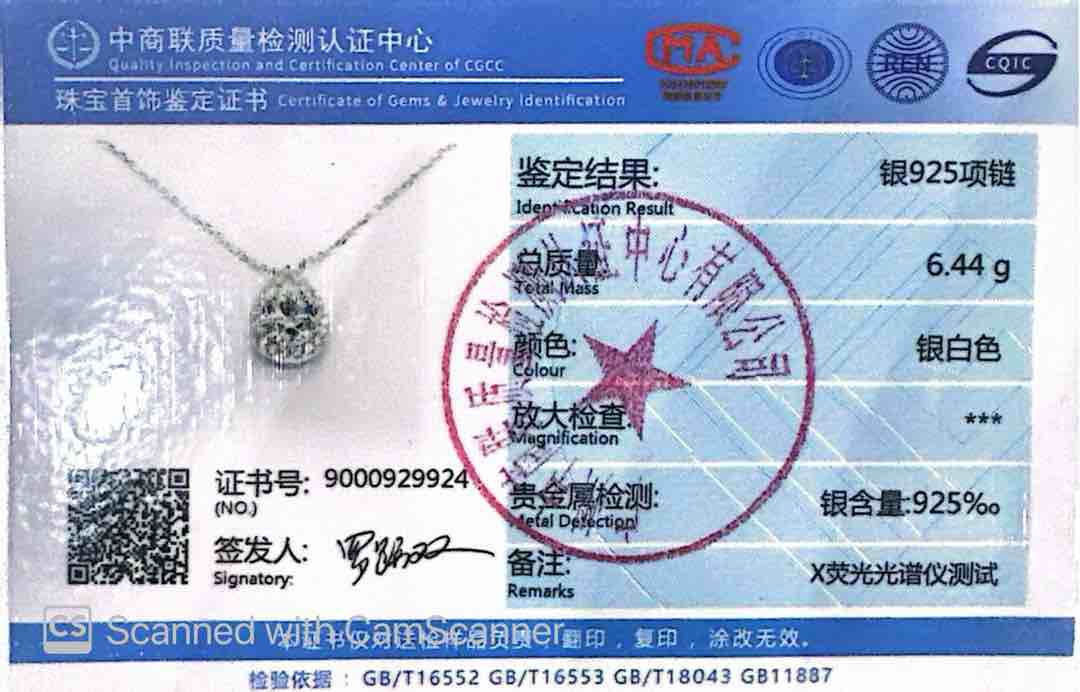 Omnia Fariah White Pear Pendant Necklace In 925 Silver High Quality Certified Lab Crafted Stones - Image 3